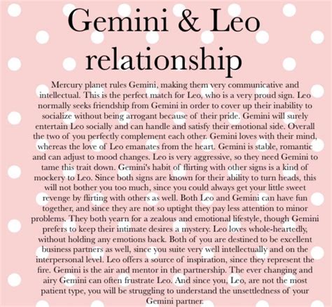 leo and gemini compatibility relationship